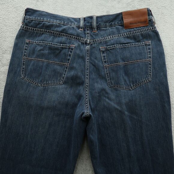 Tommy Bahama Jeans Mens Fits 35x29 (Size 36x32) Blue Classic-Fit Denim Hemmed - Picture 11 of 15